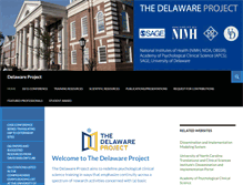 Tablet Screenshot of delawareproject.org